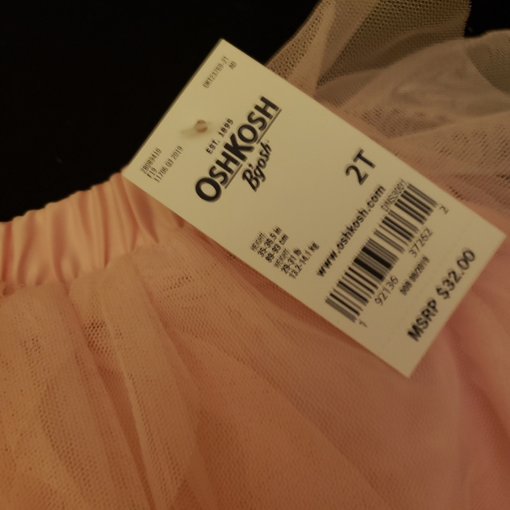 Oshkosh NWT, pink ruffle skirt. Girls - Picture 4 of 4